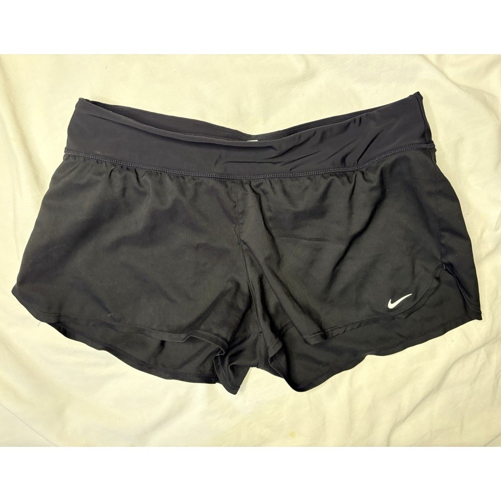 Nike Athletic Shorts Women's Size 10 Medium Black Pocket